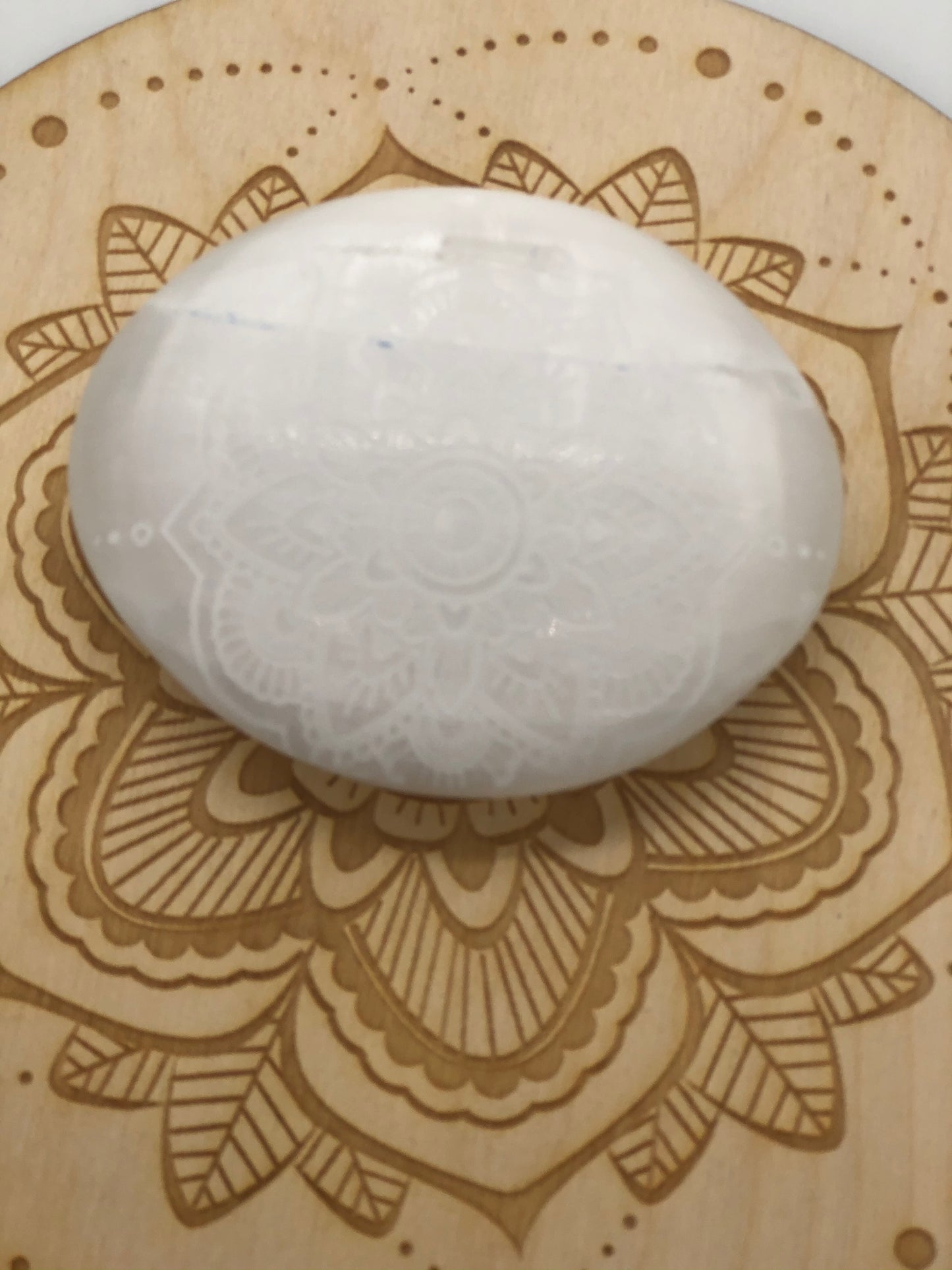 Selenite Palm Stones